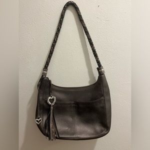 Vintage Brighton Barbados Ziptop leather Hobo